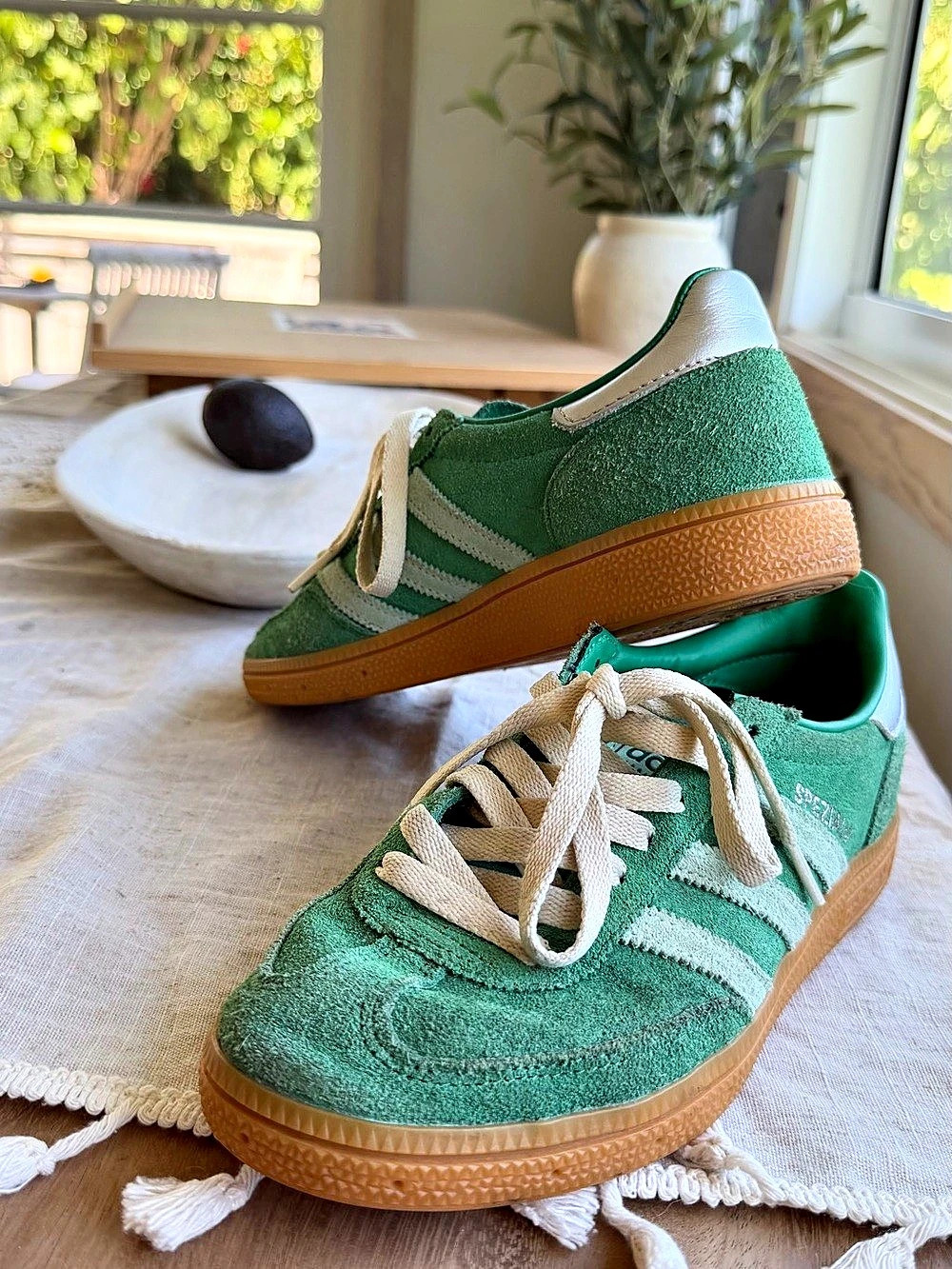 Adidas Adidas Spezial Green Silver Sneakers